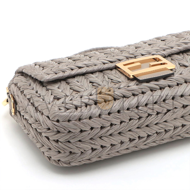 F**di baguette leather light blue (27*15*6cm)